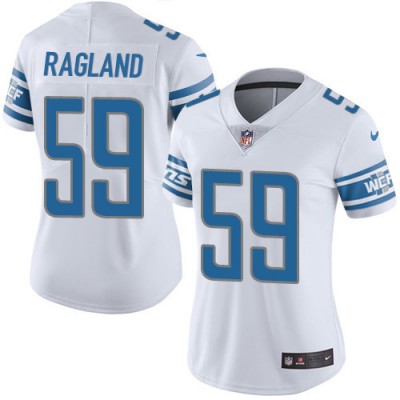 Nike Detroit Lions #59 Reggie Ragland White Women's Stitched NFL Vapor Untouchable Limited Jersey